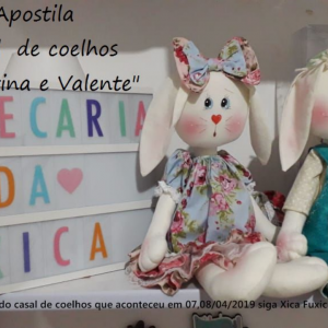 CASAL DE COELHOS VALENTE E VALENTINA