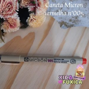CANETA MÍCRON VERMELHA Nº 005