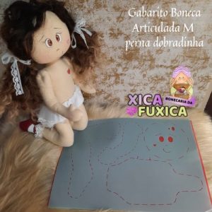 GABARITO PARA BONECA "M" PERNINHA DOBRADA