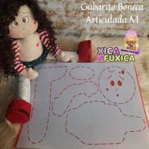 GABARITO BONECA  ARTICULADA  "M"