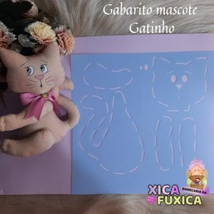 GABARITO MASCOTE GATINHO