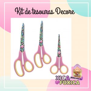 KIT DE TESOURAS DECORE