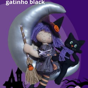 KIT PEGUE E FAÇA GUIRLANDA BRUXINHA LUNA